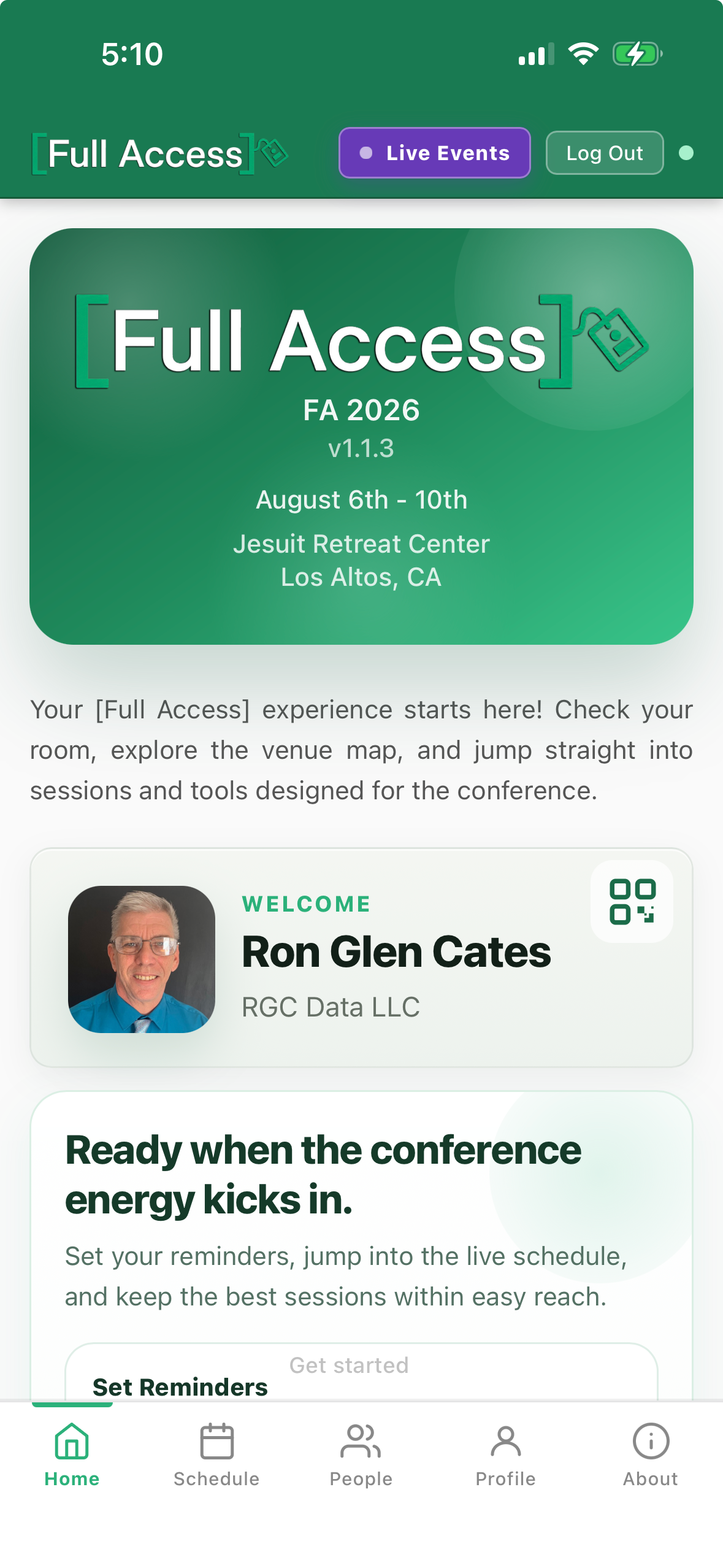 Full Access Mobile App screenshot