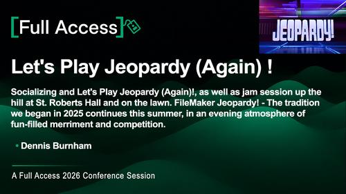 Let's Play Jeopardy (Again) !