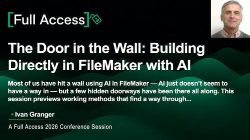 The Door in the Wall: Building Directly in FileMaker with AI
