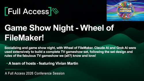 Game Show Night - Wheel of FileMaker!