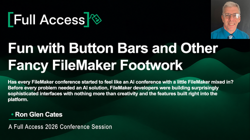 Fun with Button Bars and Other Fancy FileMaker Footwork