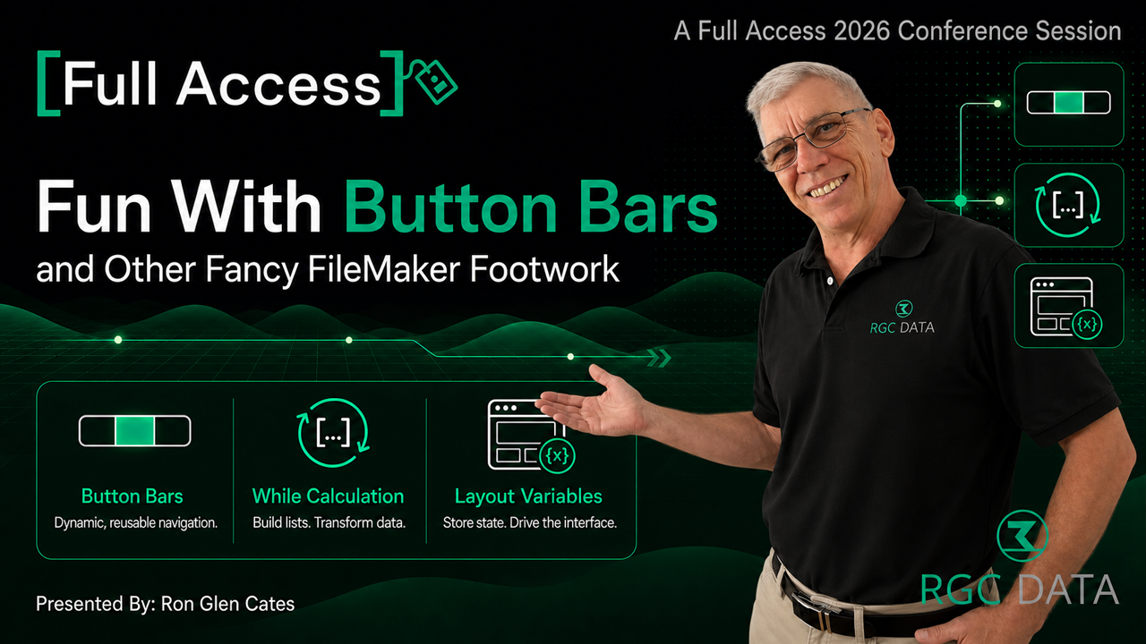 Fun with Button Bars and Other Fancy FileMaker Footwork